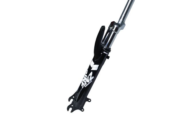 Вилка GRINZ ES 225-2 26"*1" резьбовая, пружина, стальная, черная\белая, 2,4кг